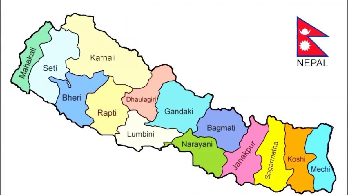 نمایش نقشه نپال