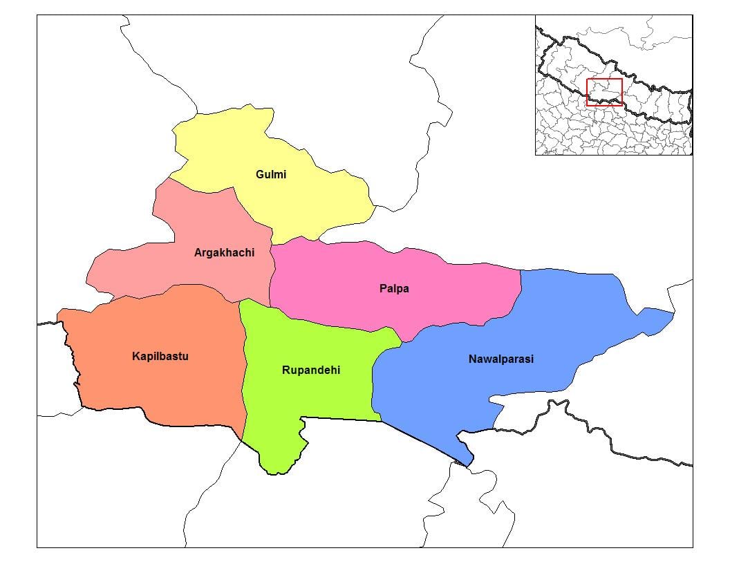 نقشه rupandehi نپال