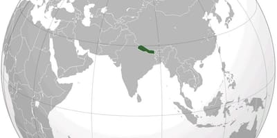 نقشه زمین در نپال