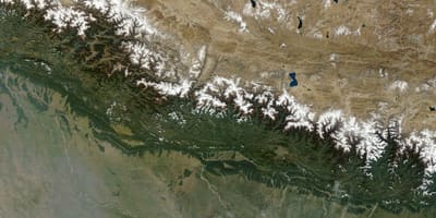 نقشه ماهواره ای و نپال زندگی می کنند